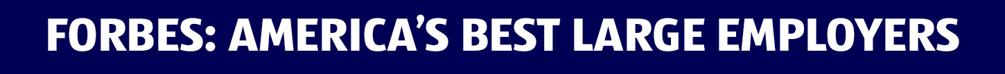 Forbes Best Large Employers award title